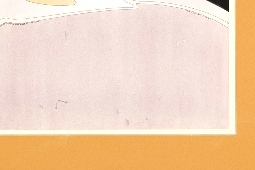 John L. Eastman Signed Gouache on Paper