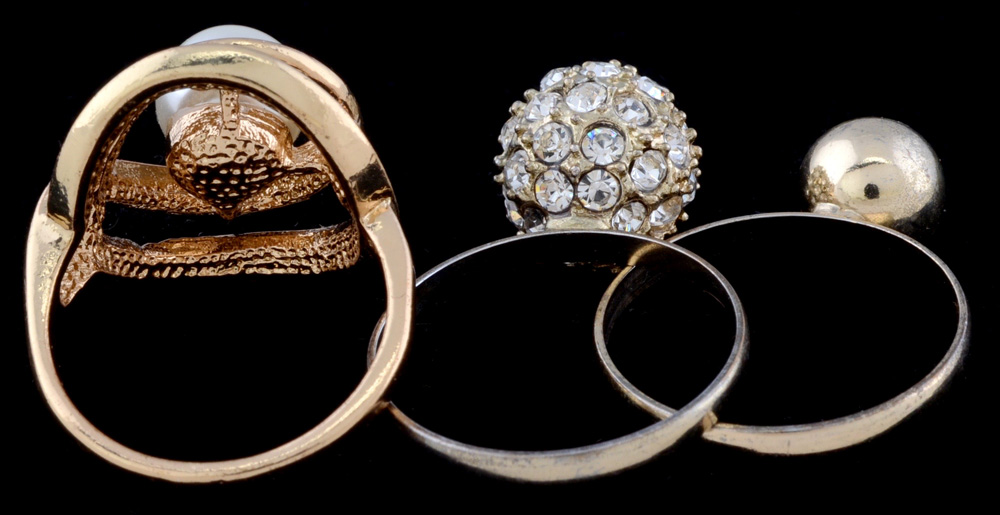 Three Gold Tone Rings