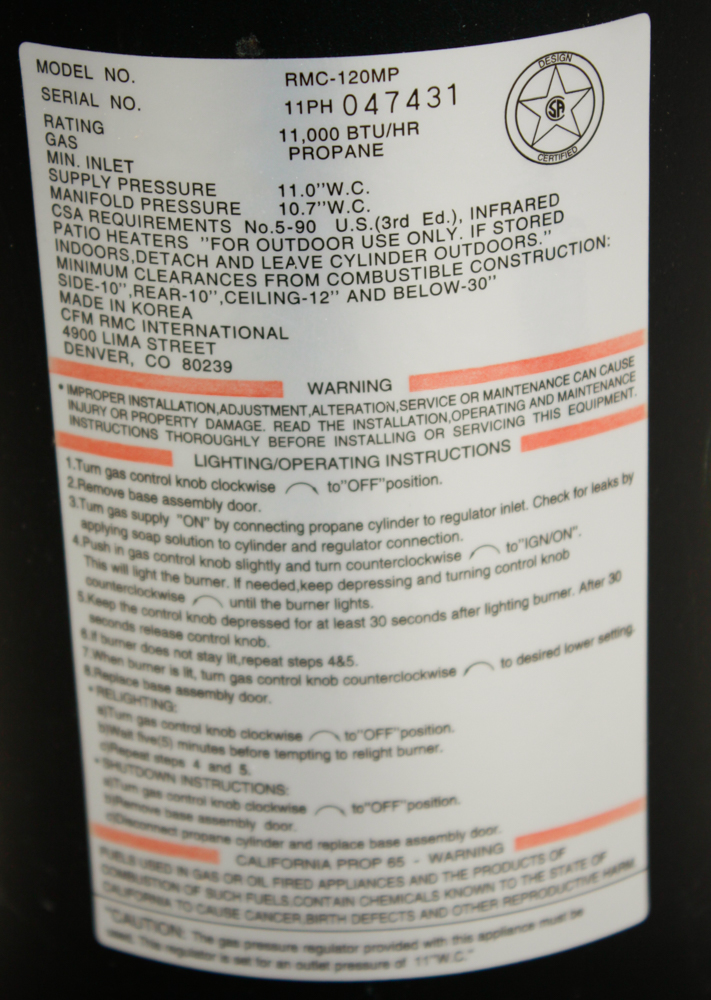 Dyna Glo Propane Heater