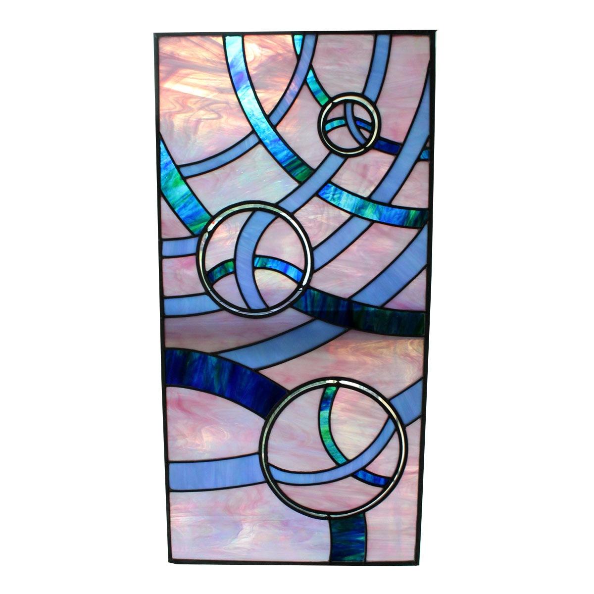 Stained Glass Window Pane with Rotating Discs