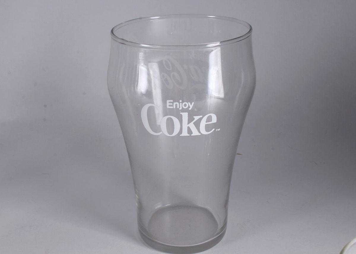 Vintage Coca-Cola Clear Glassware