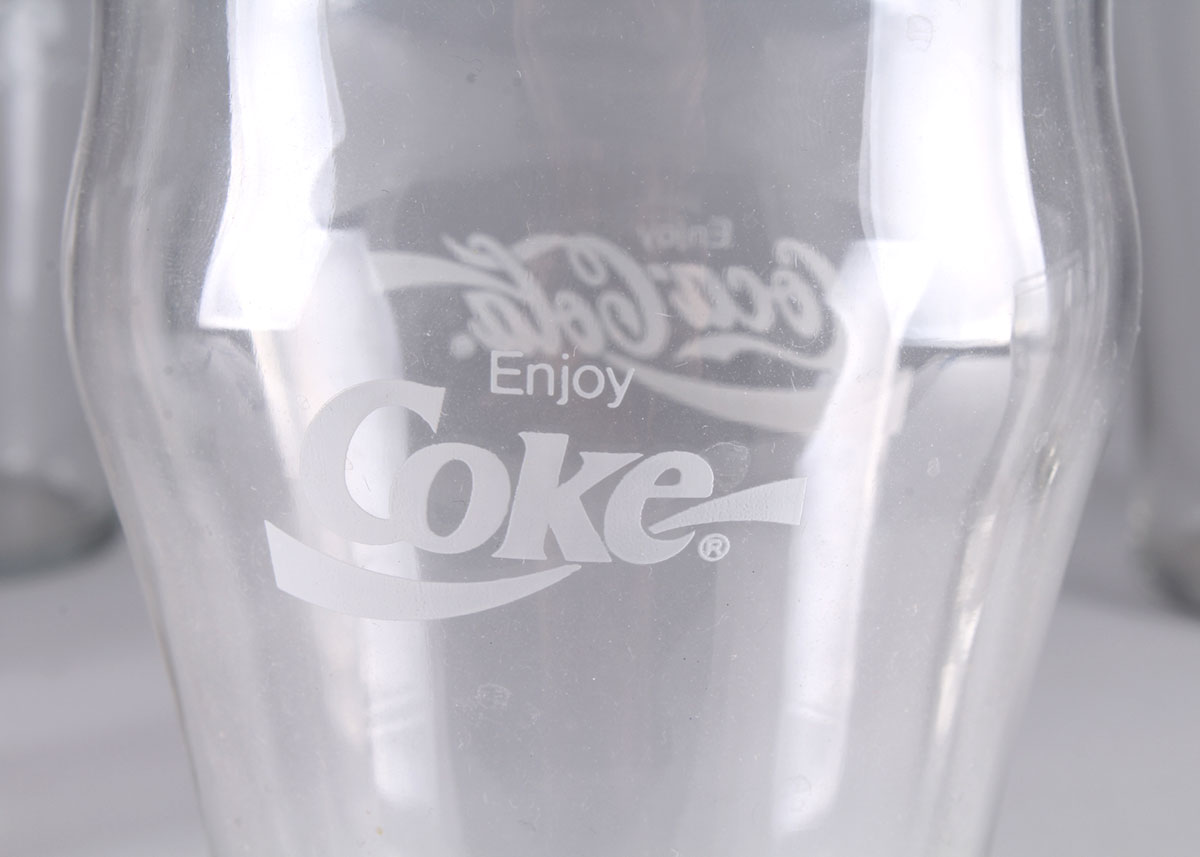 Vintage Coca-Cola Clear Glassware