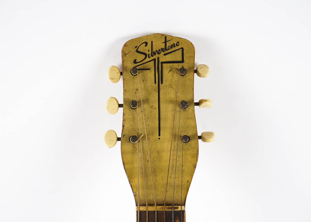 Vintage Silvertone Hollow Body Acoustic Guitar