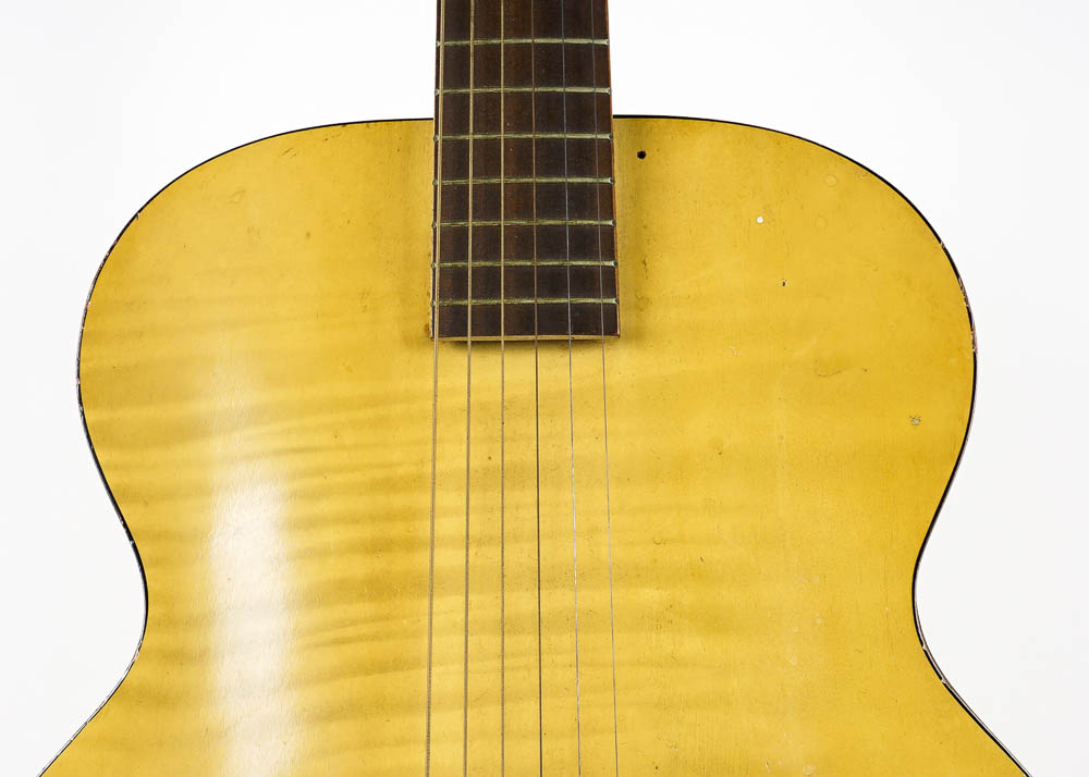 Vintage Silvertone Hollow Body Acoustic Guitar