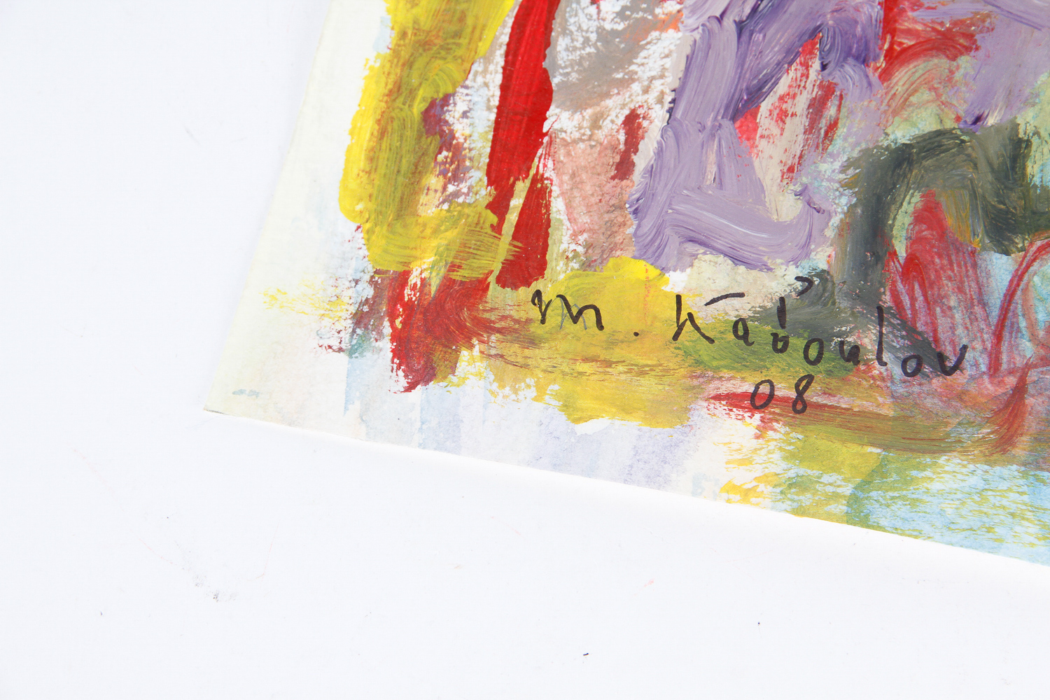 Original Oil on Board of Seated Nude Woman by Murat Kaboulov