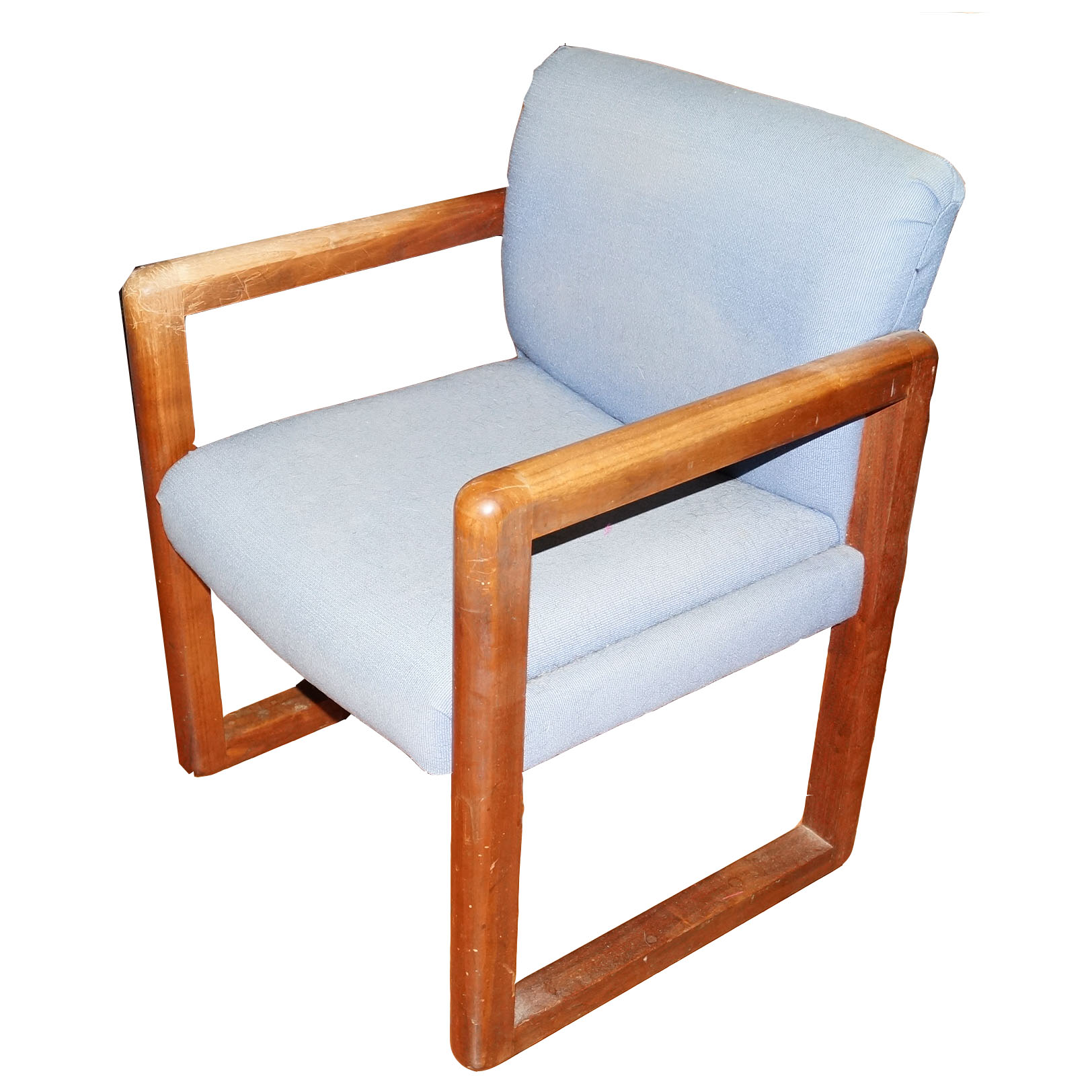 Light Blue Upholstered Office Chair