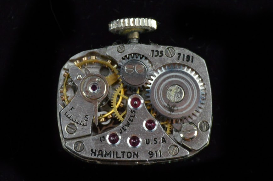 Vintage Platinum Diamond Hamilton Women's Watch