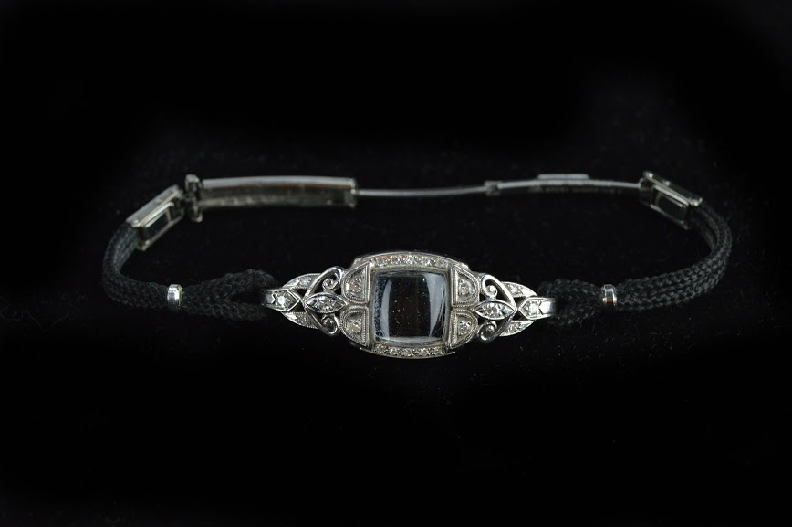 Vintage Platinum Diamond Hamilton Women's Watch