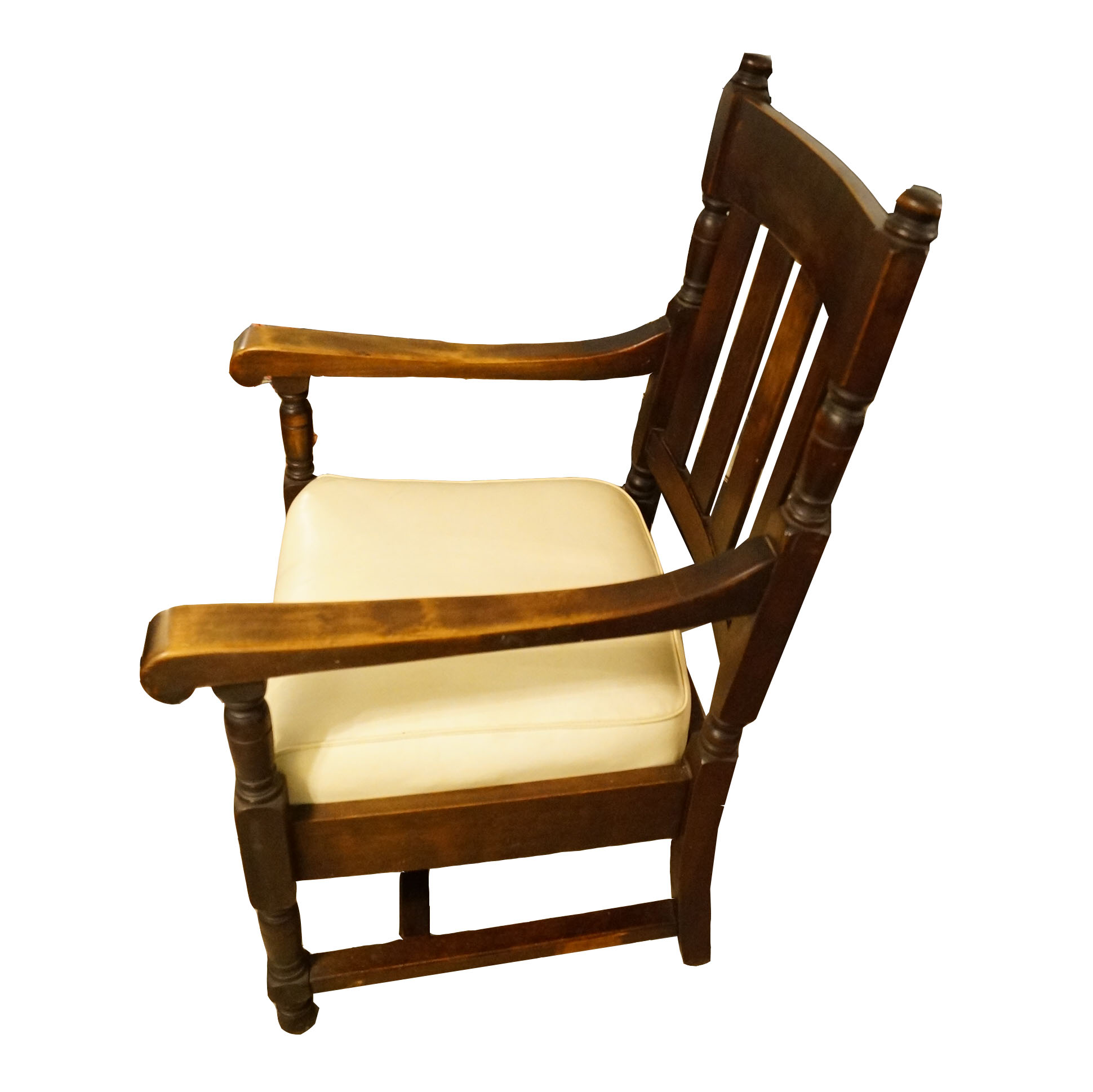 Antique Wooden Chair With Arms
