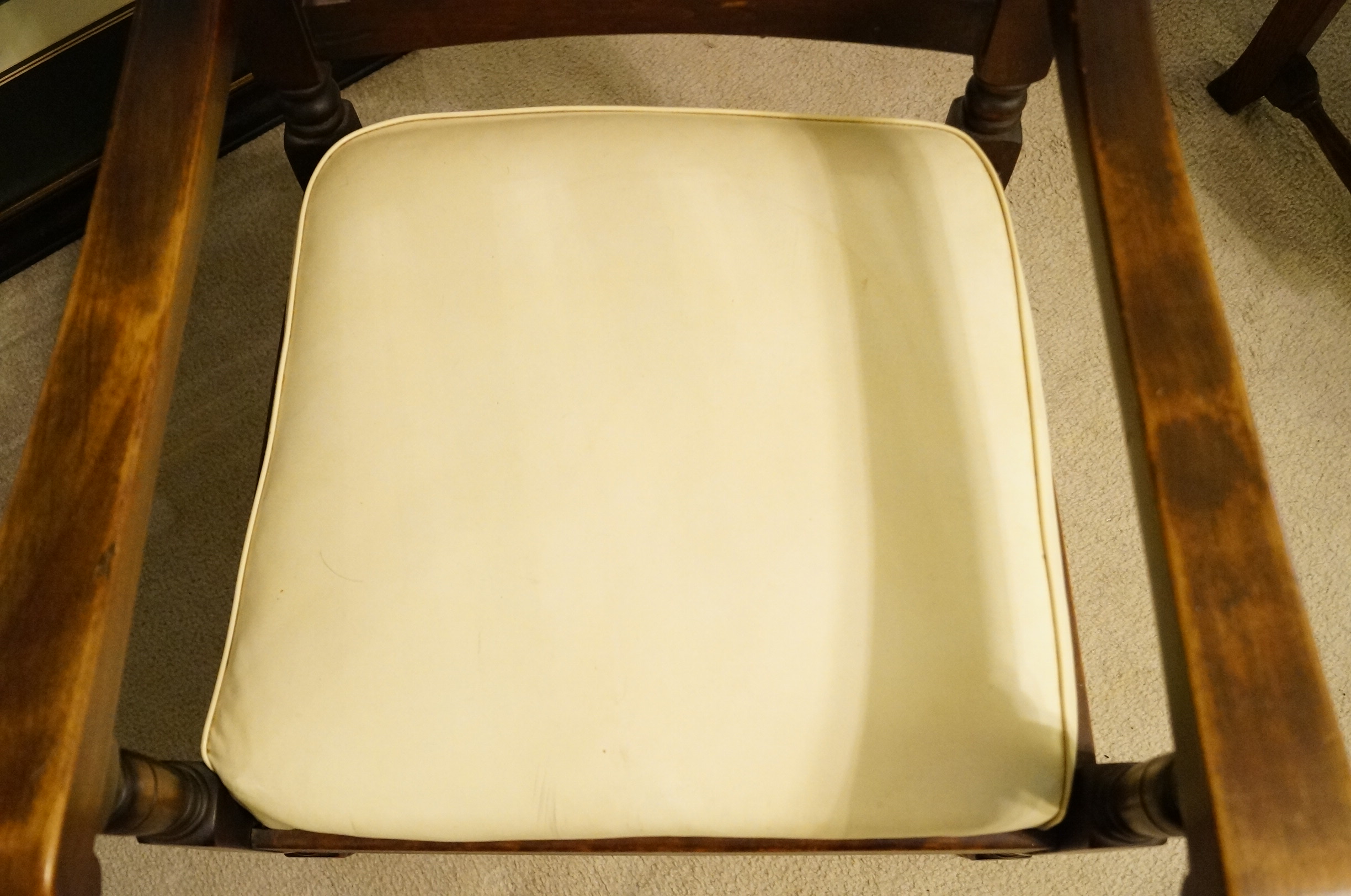 Antique Wooden Chair With Arms