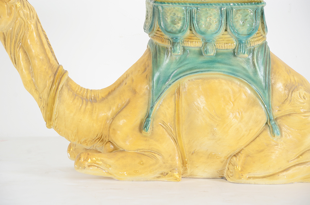 Ceramic Camel Figural Stand