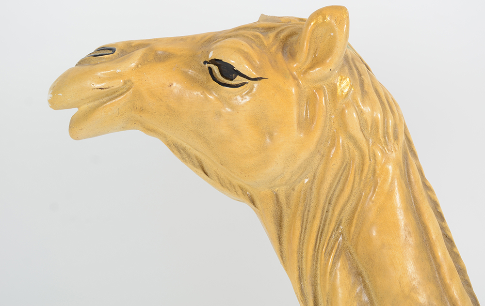 Ceramic Camel Figural Stand
