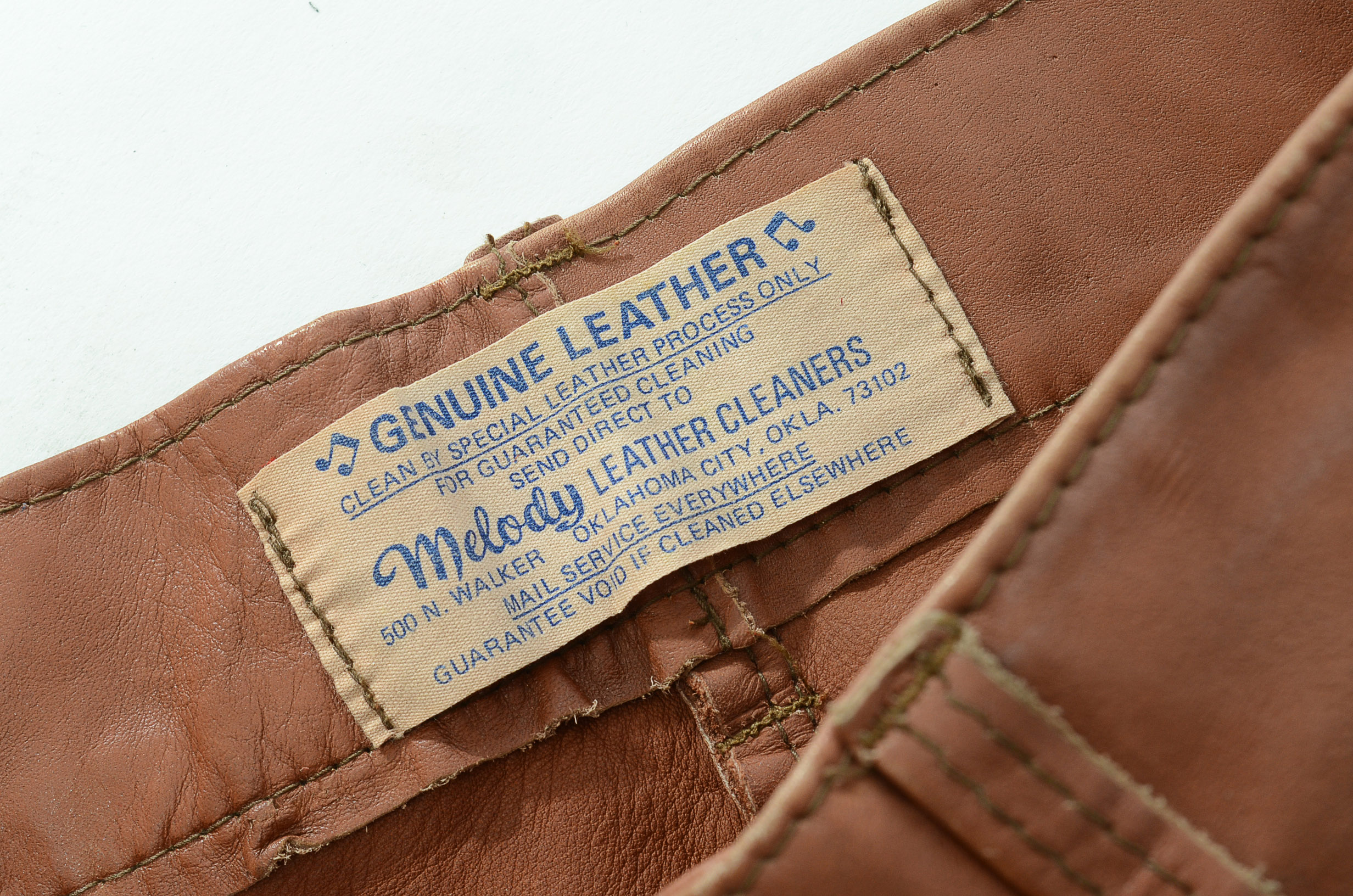 Pair of 70s Vintage Pioneer Wear of Albuquerque Brown Suede Leather Boot Cut Riding Pants