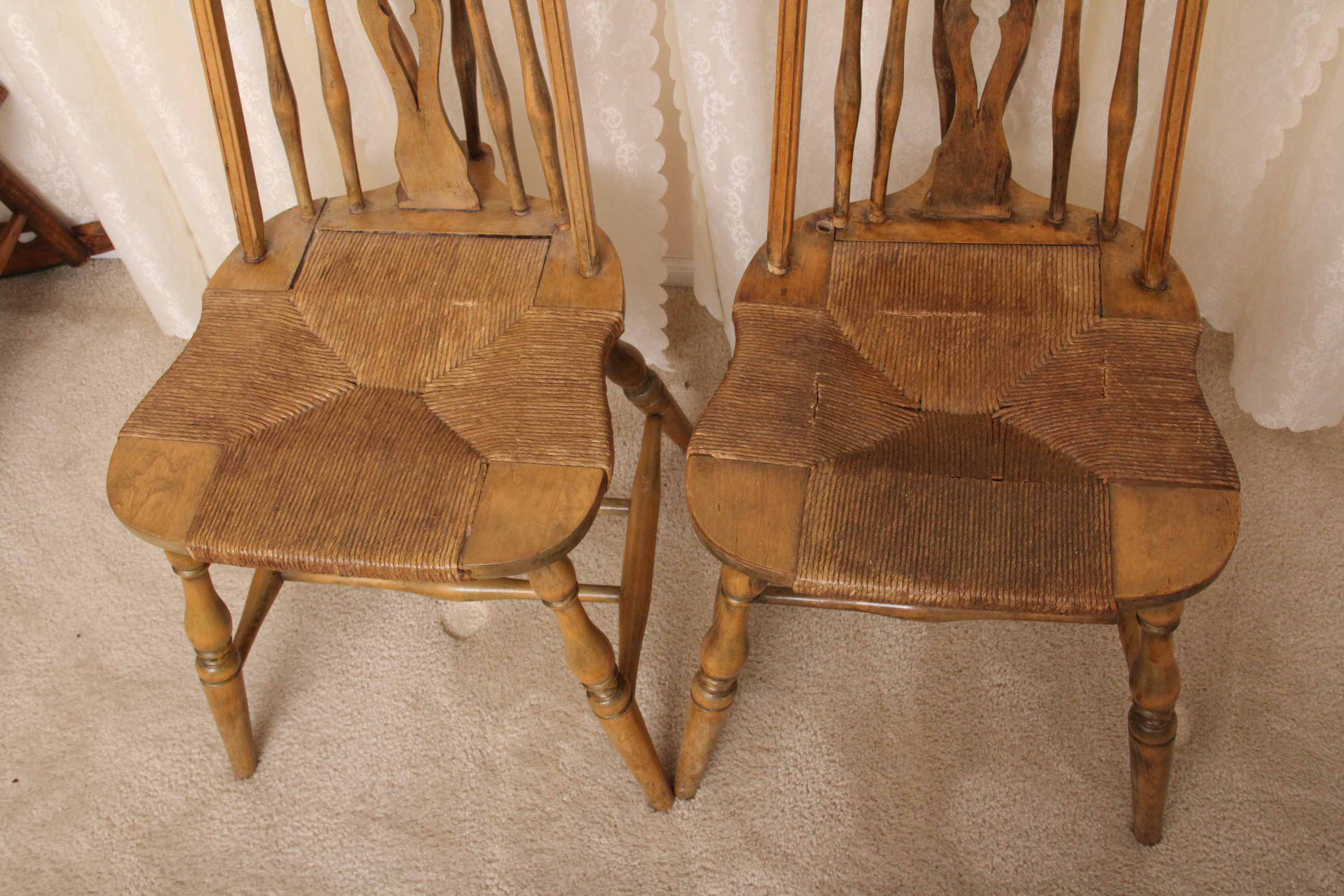 Pair of Antique Colonial Furniture Company Windsor Chairs