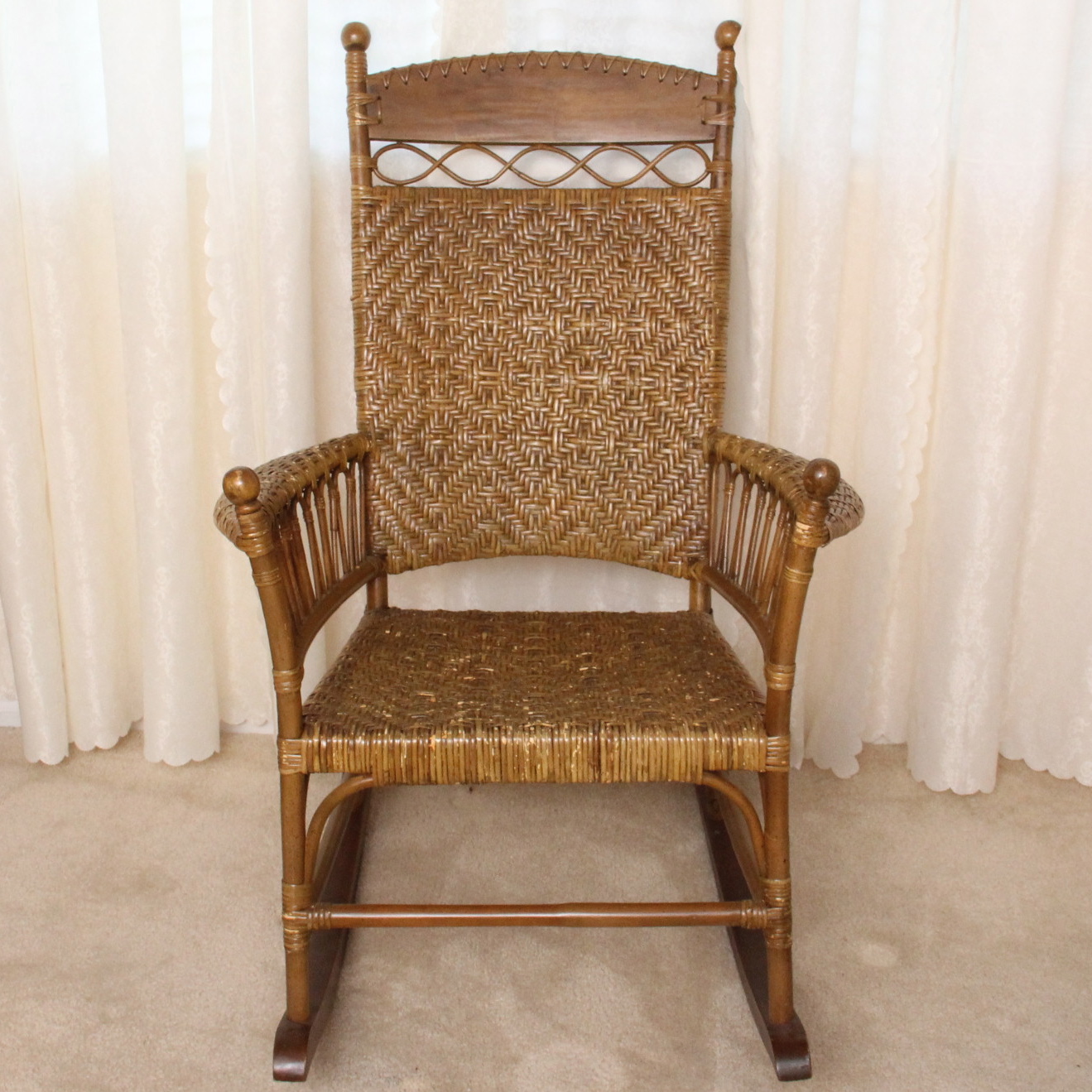Pier 1 Wicker Rocking Chair