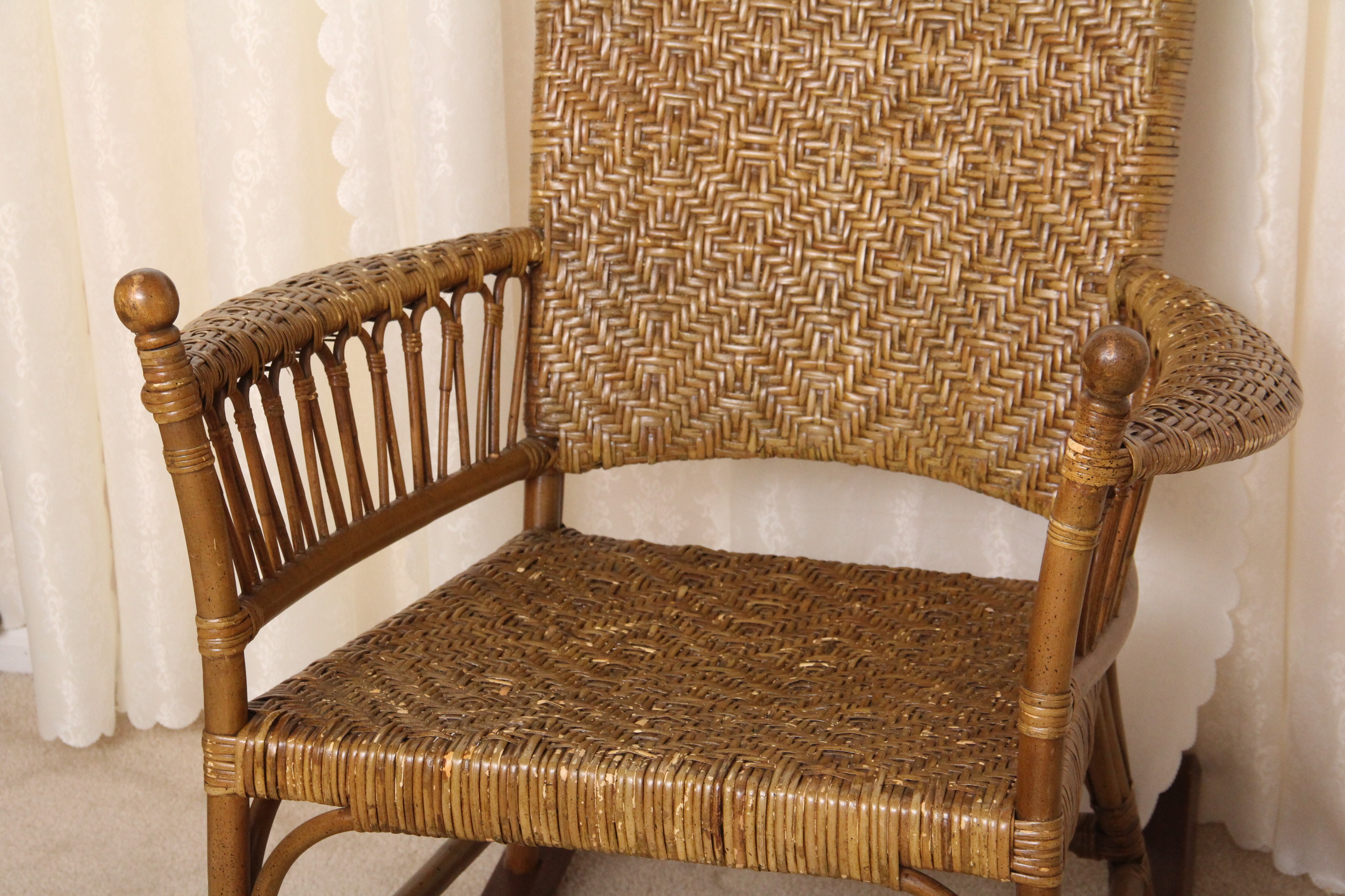 Pier 1 Wicker Rocking Chair
