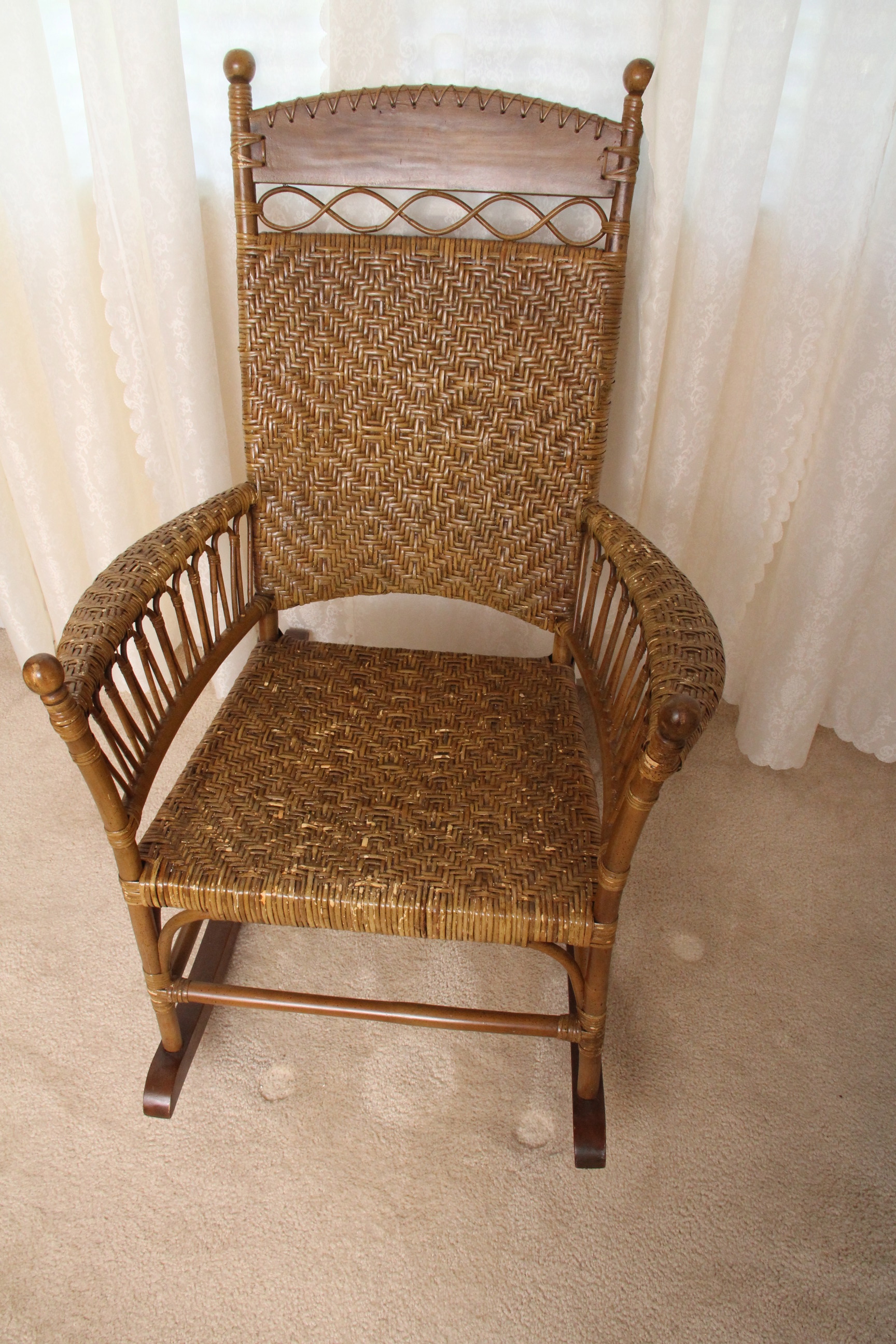 Pier 1 Wicker Rocking Chair