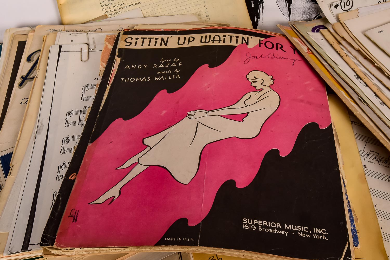 Large Collection of Sheet Music