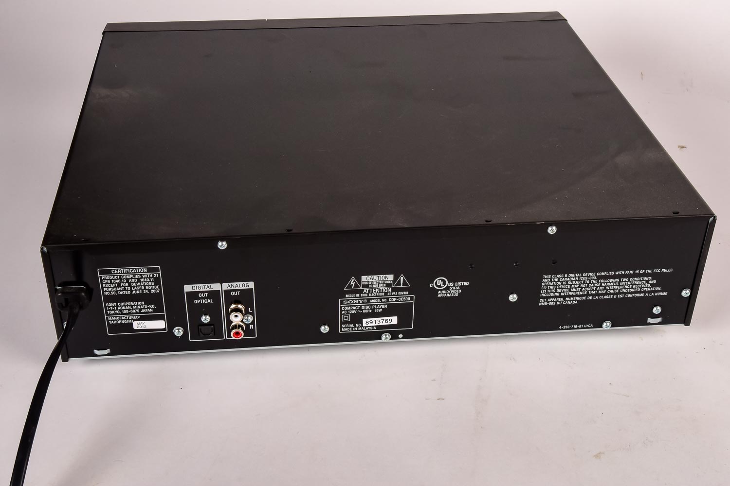 Sony 5 Disc CD "Ex-changer System"