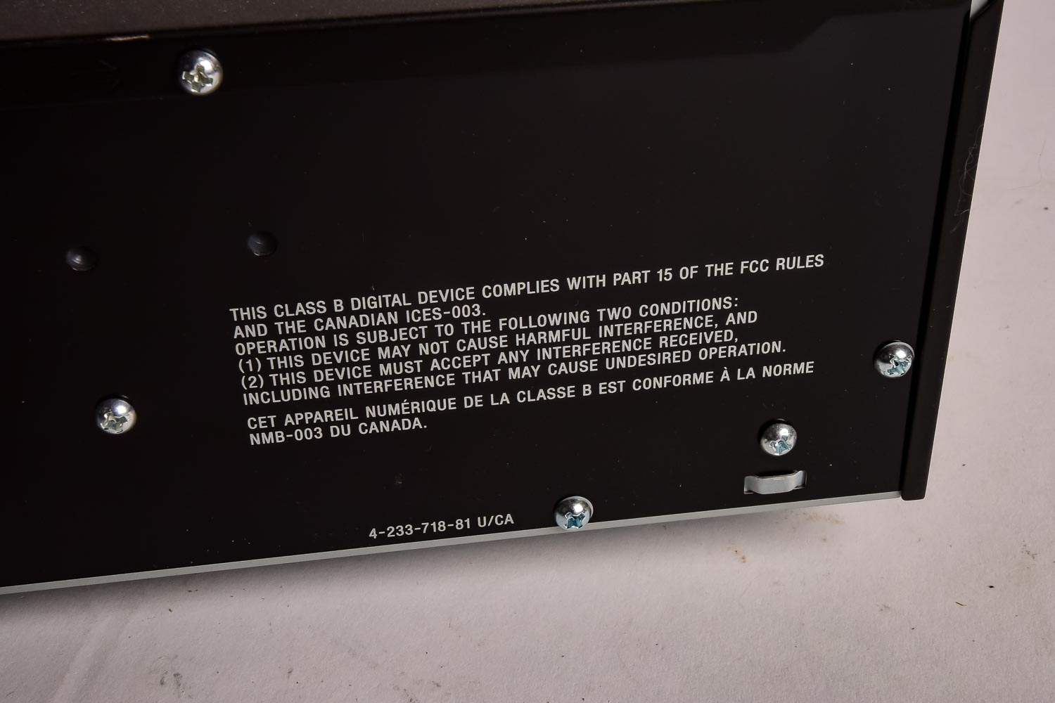 Sony 5 Disc CD "Ex-changer System"