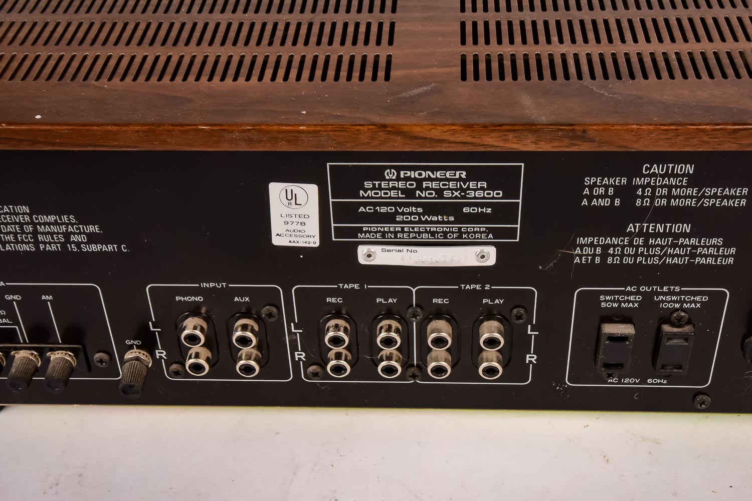 Pioneer Stereo Receiver