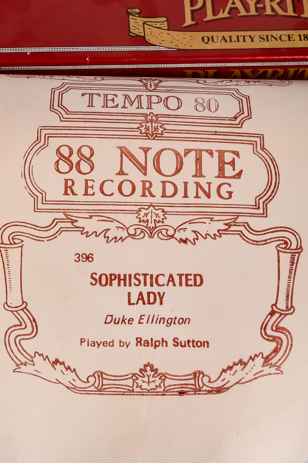 Collection of Play-Rite Music Rolls