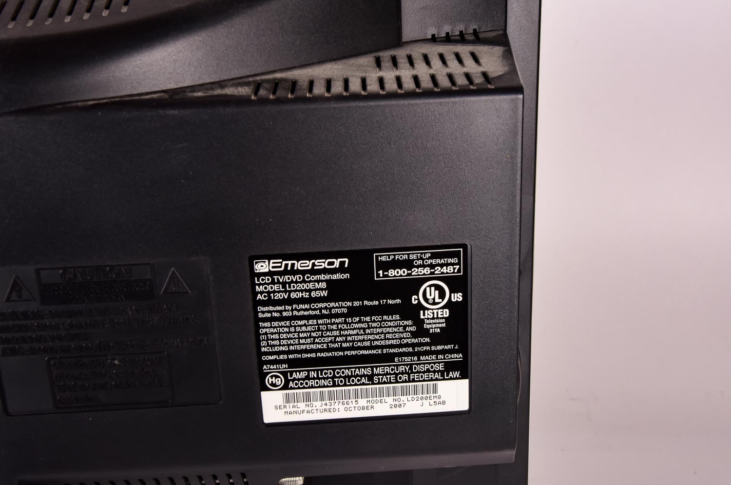 Emerson Television with Remote