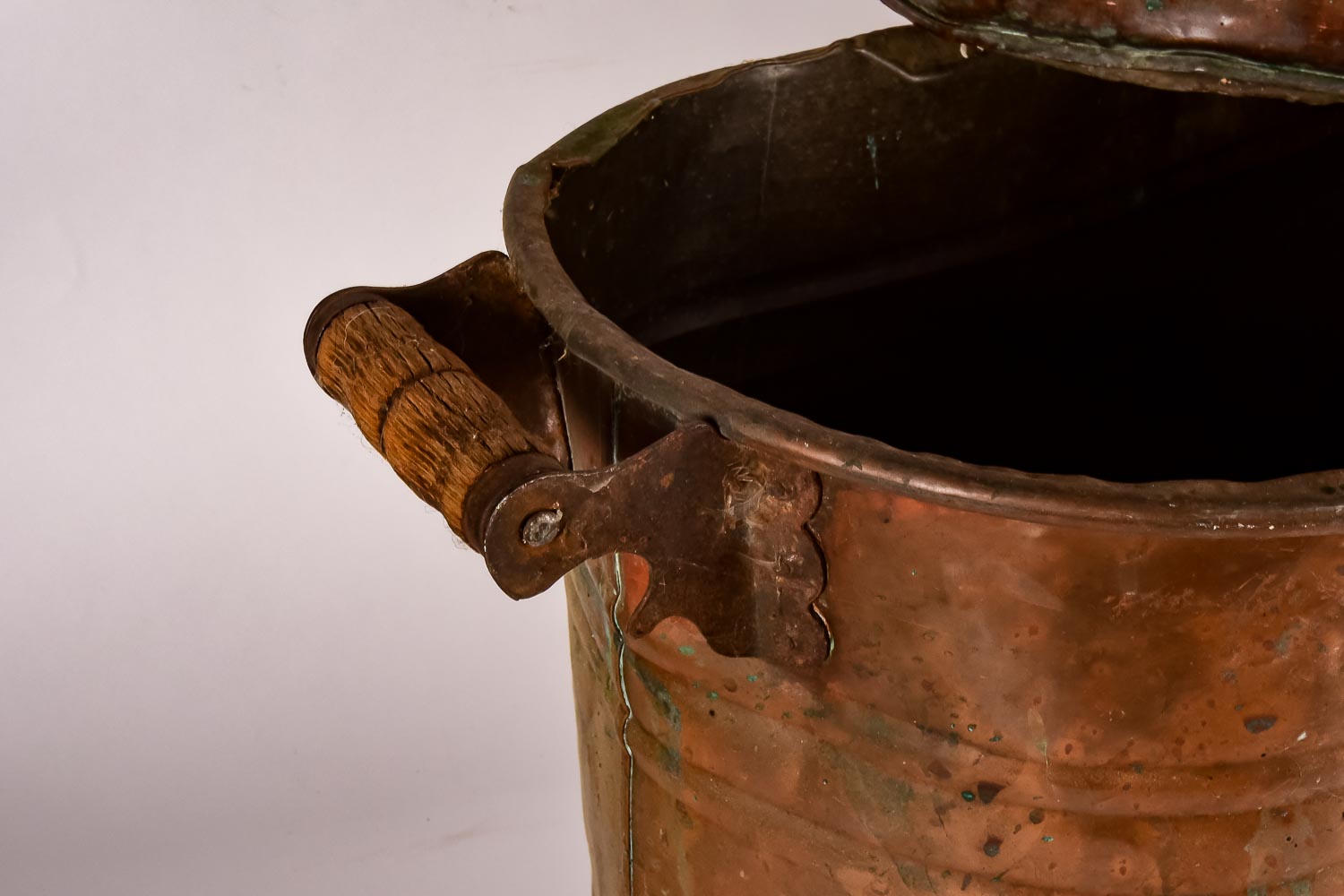 Pair of Vintage Copper Trough Planters