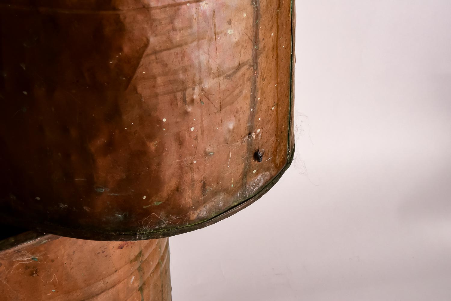 Pair of Vintage Copper Trough Planters