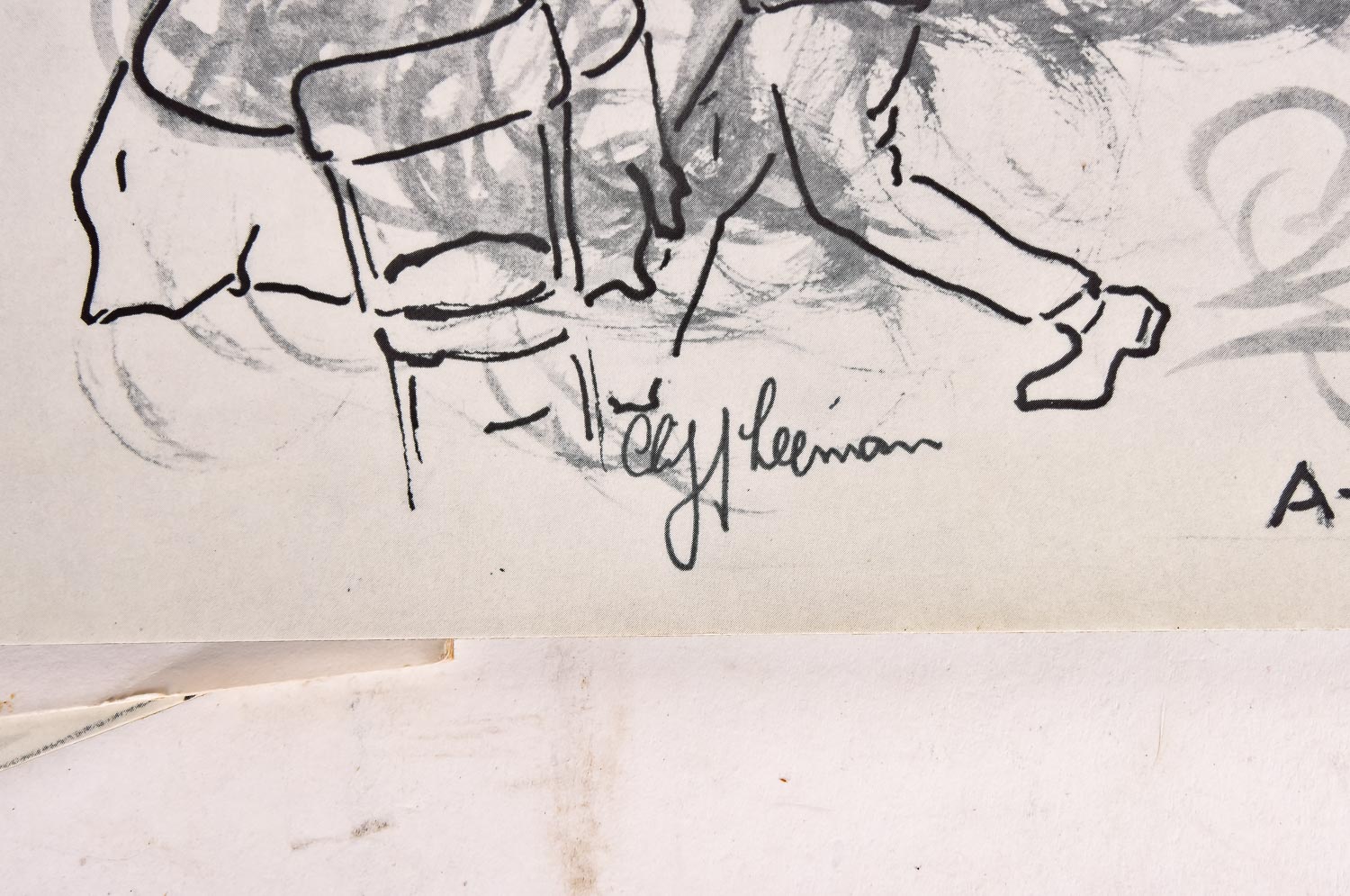 Collection of Cliff Leeman Restaurant Themed Drawings