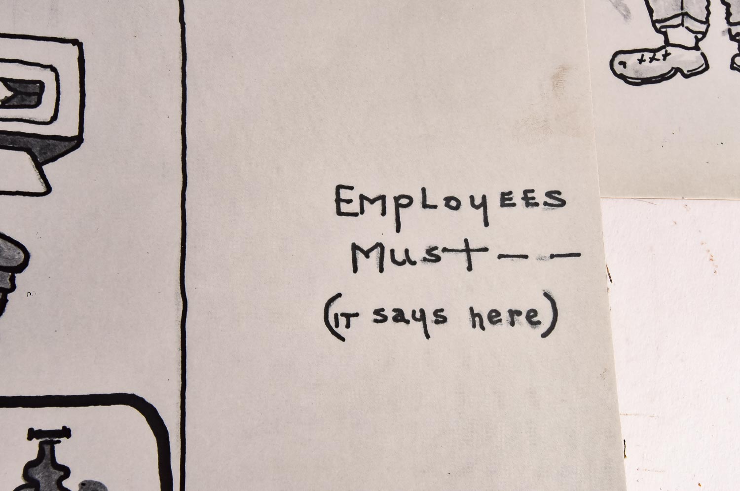 Collection of Cliff Leeman Restaurant Themed Drawings