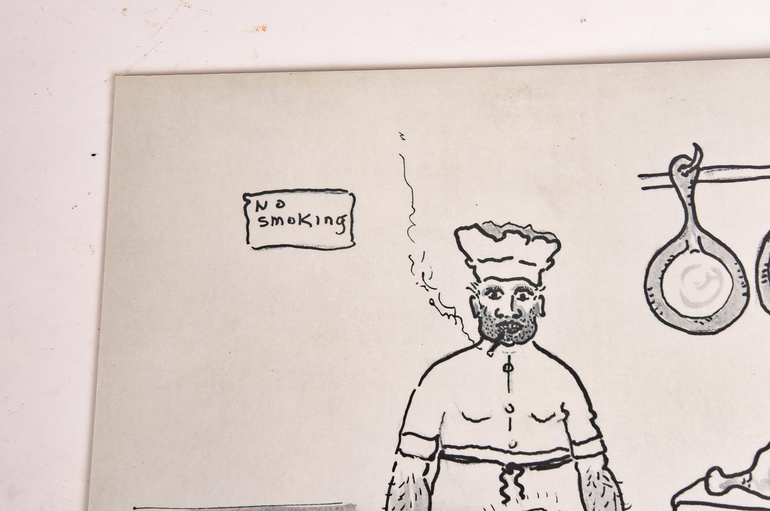 Collection of Cliff Leeman Restaurant Themed Drawings