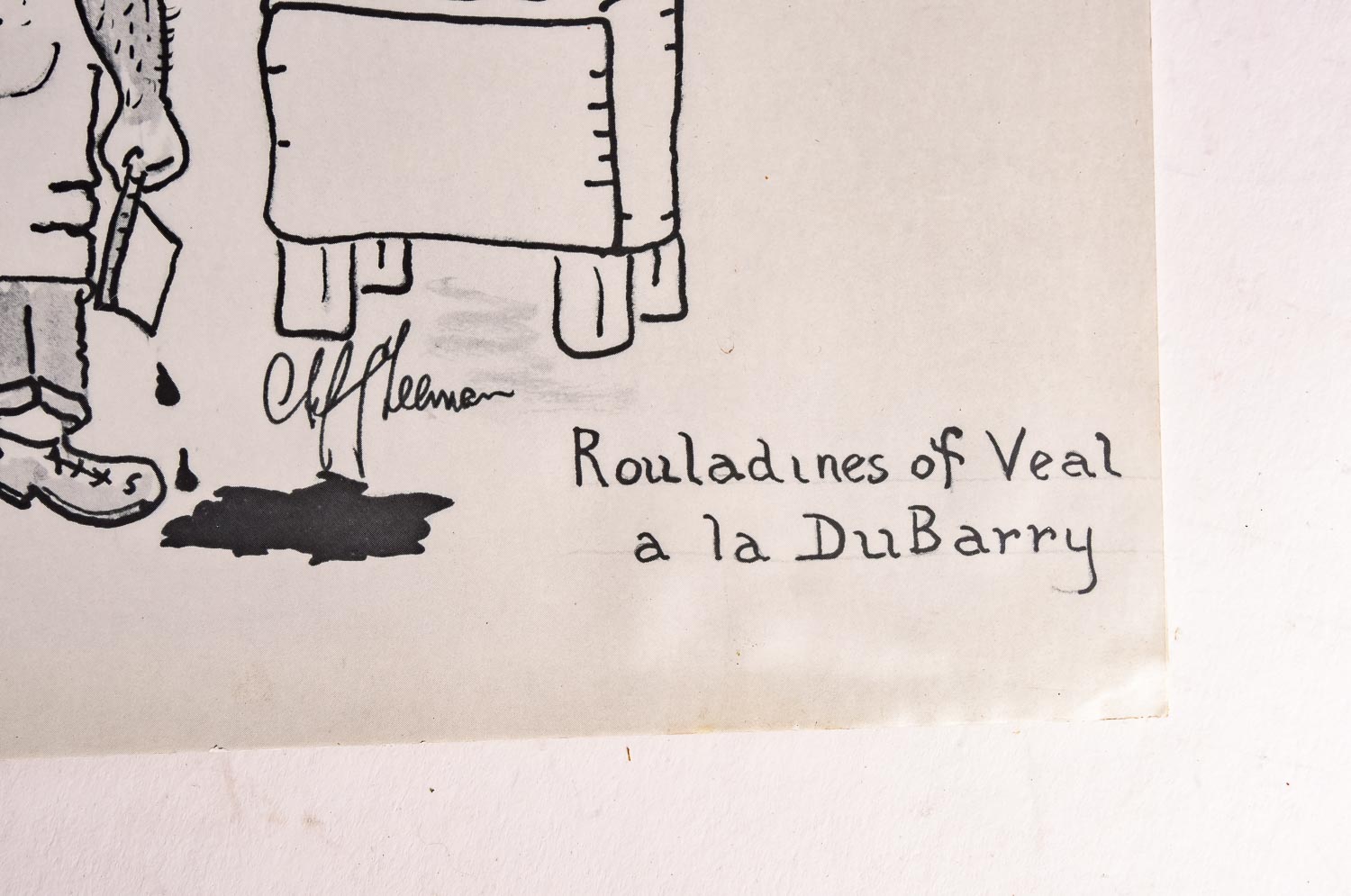 Collection of Cliff Leeman Restaurant Themed Drawings