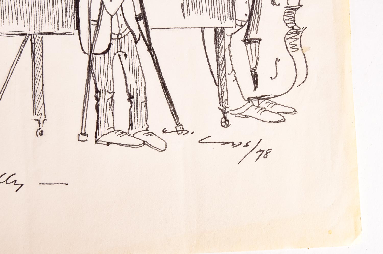 Collection of Cliff Leeman Restaurant Themed Drawings