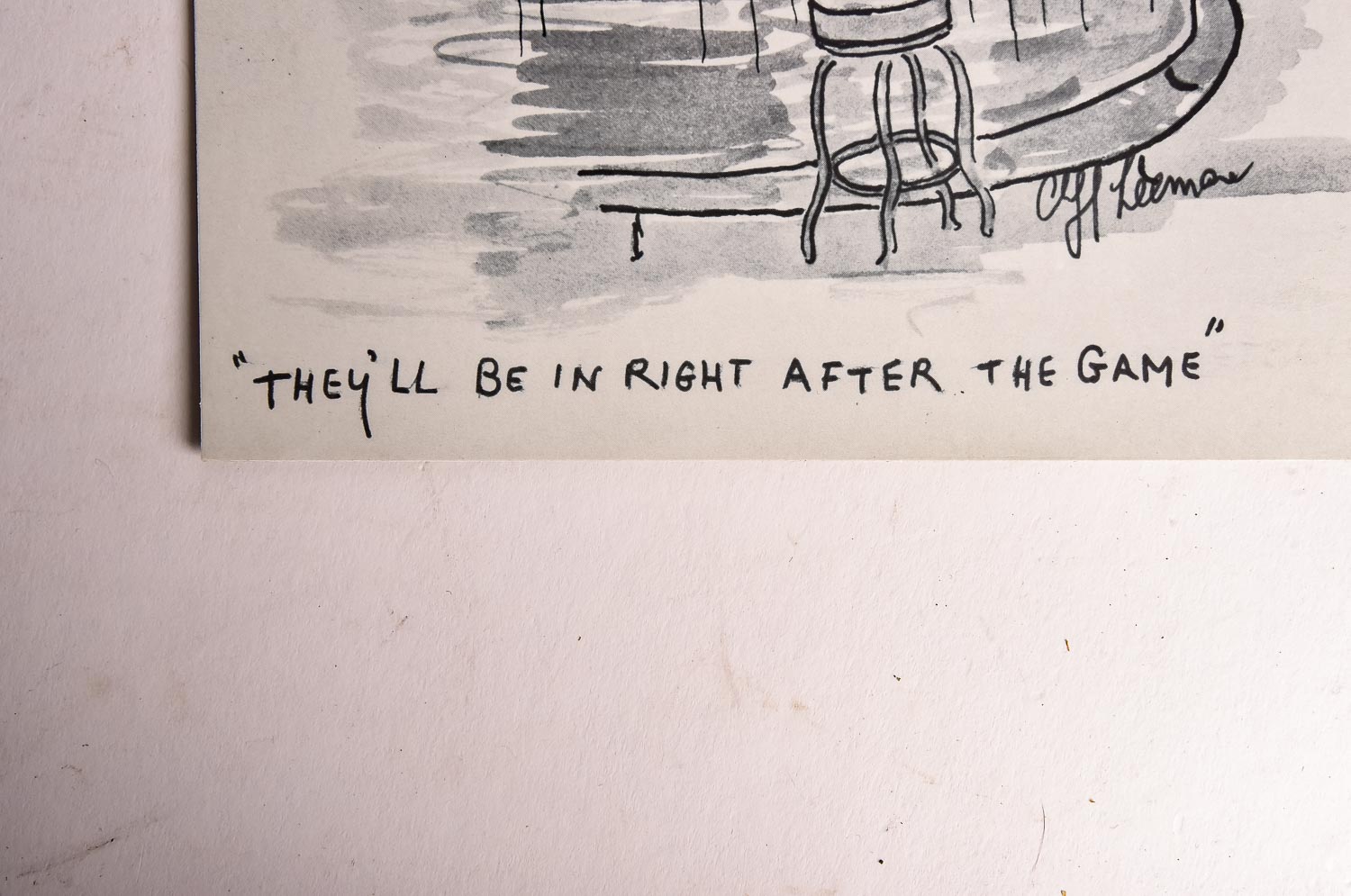 Collection of Cliff Leeman Restaurant Themed Drawings