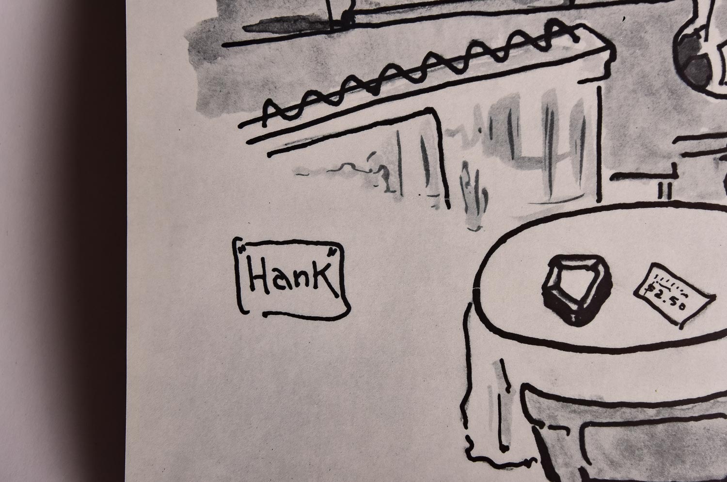 Collection of Cliff Leeman Restaurant Themed Drawings