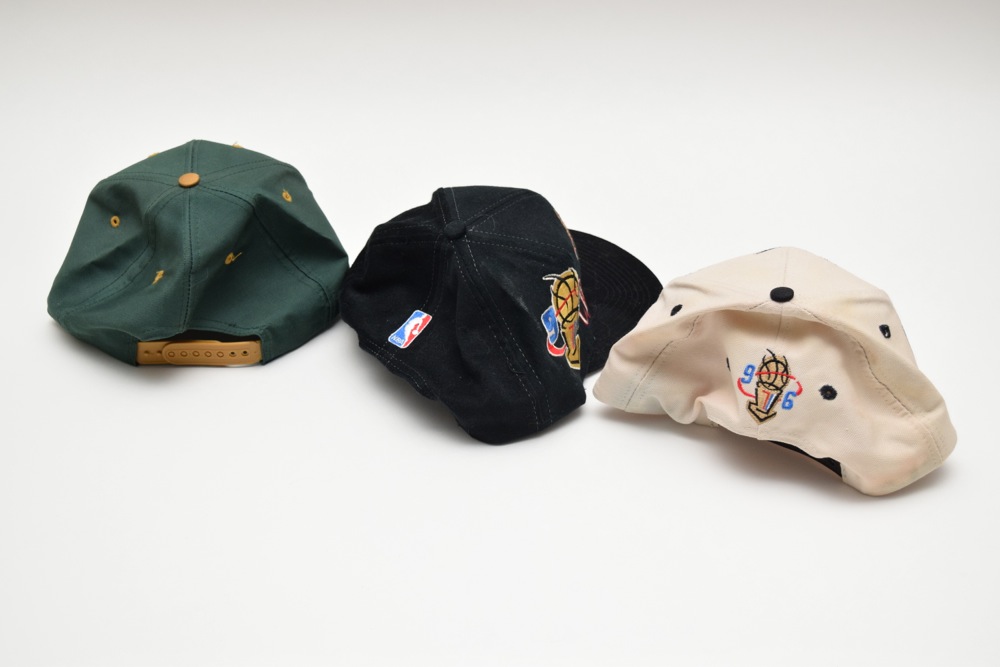 1996 and 1997 Chicago Bulls NBA Championship Hats and 1996 Atlanta Summer Olympics Hat