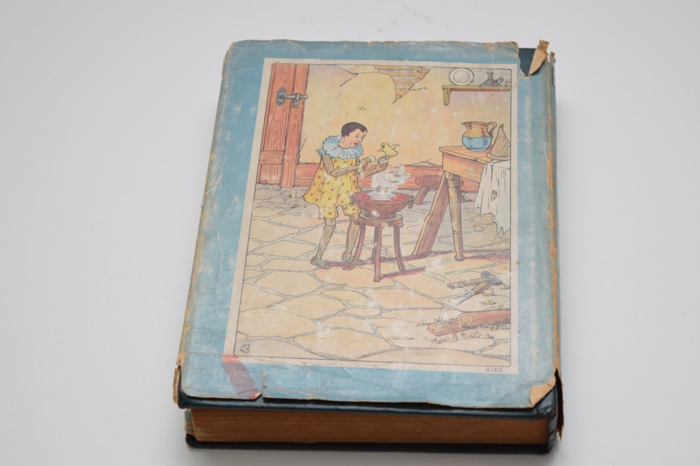 1930s Articulated Composite Disney Pinocchio Doll and First Edition 1916 Pinocchio Book