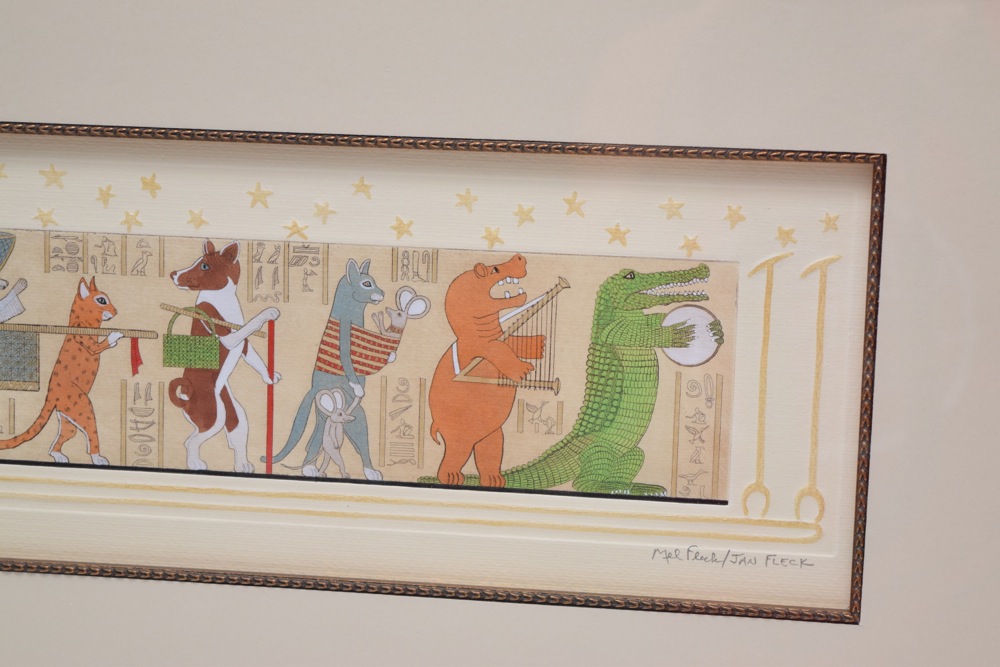 Mel and Jan Fleck Signed Limited Edition Hand Colored Etching