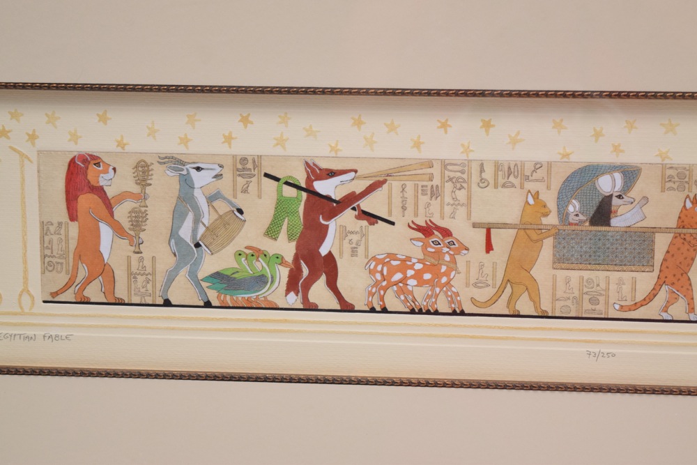 Mel and Jan Fleck Signed Limited Edition Hand Colored Etching