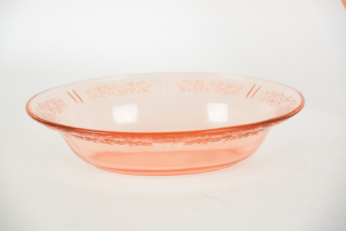 Assortment of Pink Glassware