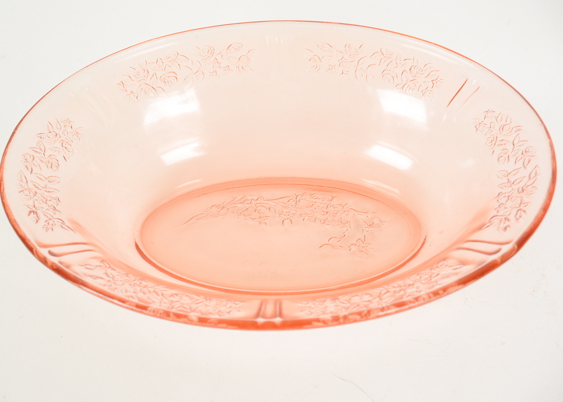 Assortment of Pink Glassware