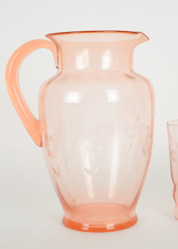 Assortment of Pink Glassware