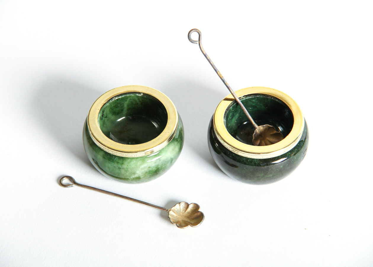 Collection of Jade Salt Cellars