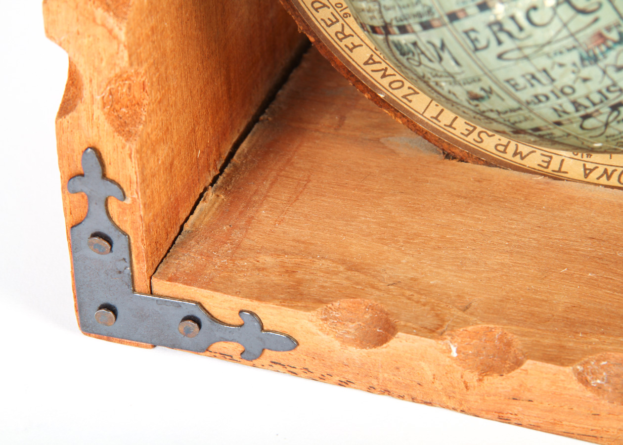 Pair of Vintage Spanish Old World Globe Bookends