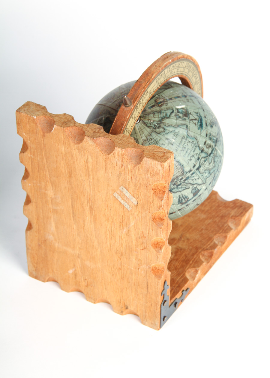 Pair of Vintage Spanish Old World Globe Bookends