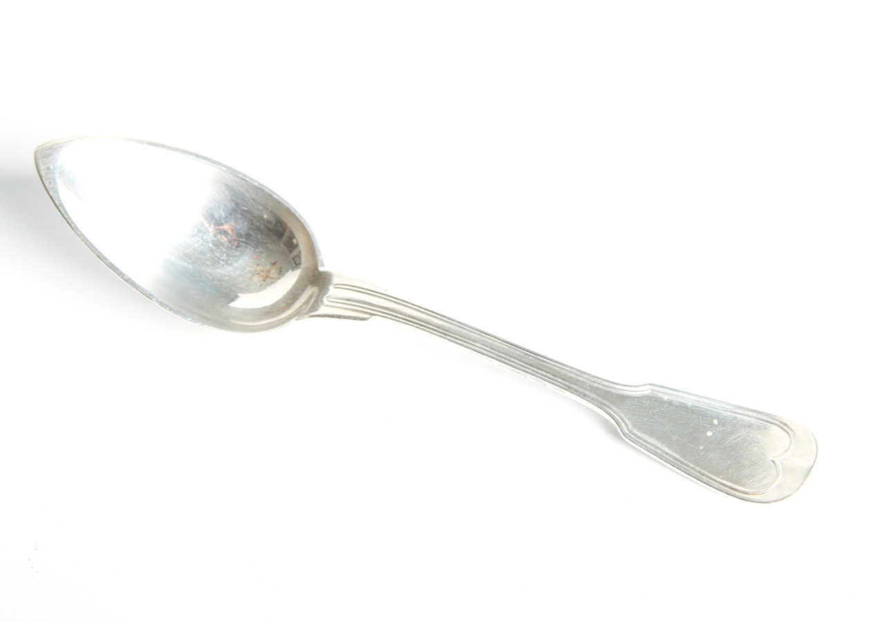 Antique Christofle Silver-plate Soup Spoons, Set of 12