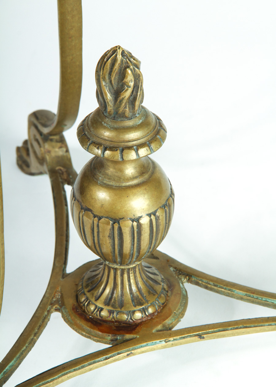 Empire Style Brass Accent Table