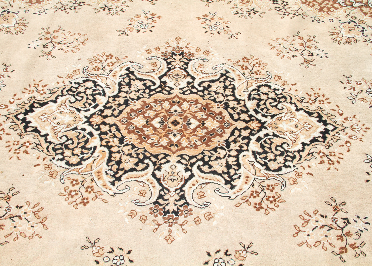 Large Power Loomed Kerman-Style Area Rug