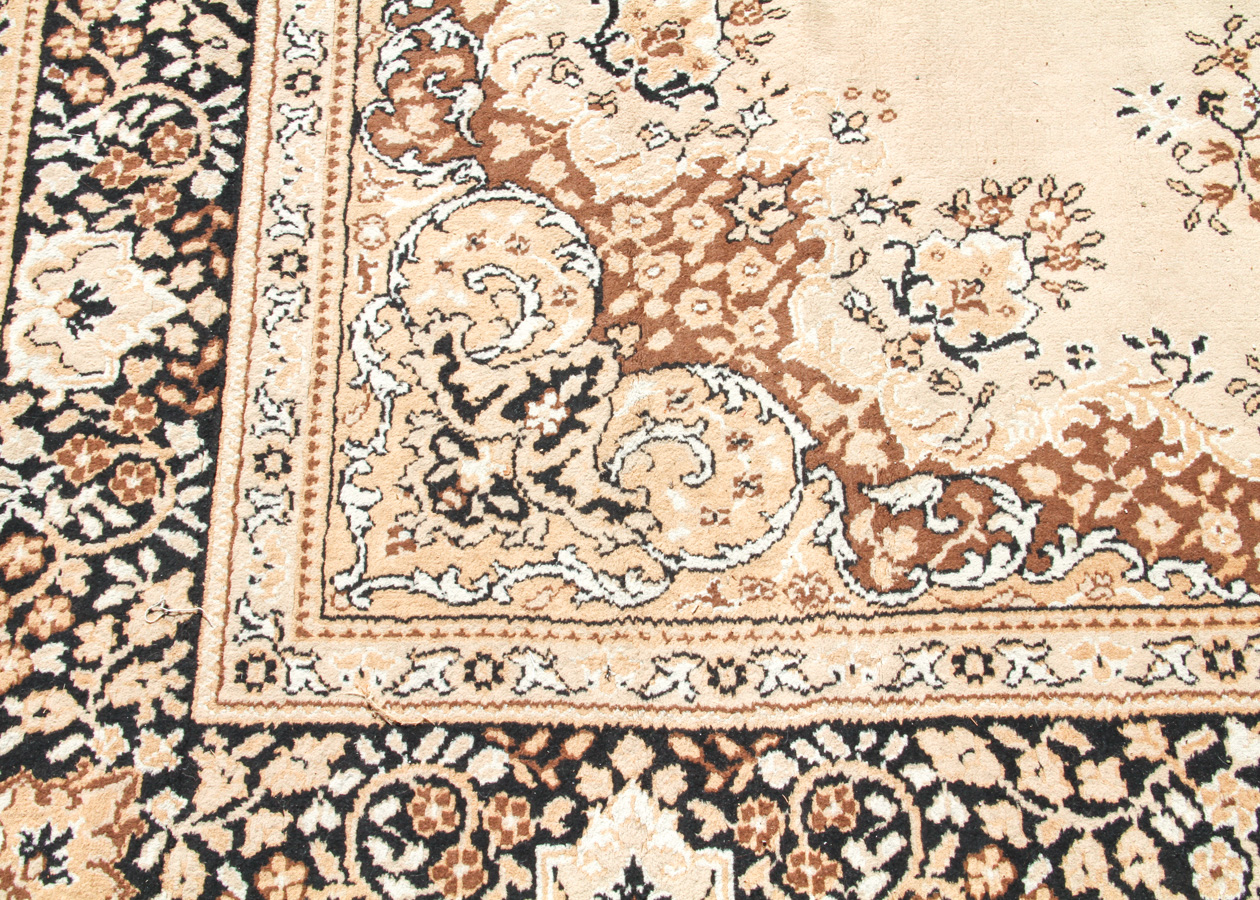 Large Power Loomed Kerman-Style Area Rug